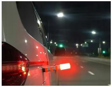 Zestaw 2 lamp ostrzegawczych LED z walizką (baterie AAA)