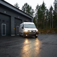 Zestaw dwóch lamp LED Lazer Triple-R 750 Std w grill do Renault Master 2020-2024 z mocowaniem
