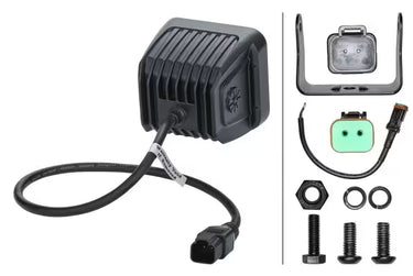 Zestaw dwóch lamp roboczych LED Hella Black Magic 12/24V 3,2" 3000lm skupione
