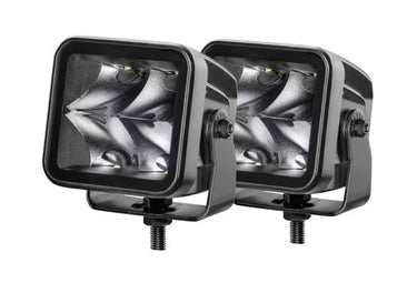 Zestaw dwóch lamp roboczych LED Hella Black Magic 12/24V 3,2" 3000lm skupione