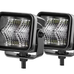 Zestaw dwóch lamp roboczych LED Hella ValueFit Black Magic 12/24V 2,7" Cube 1400lm rozproszone